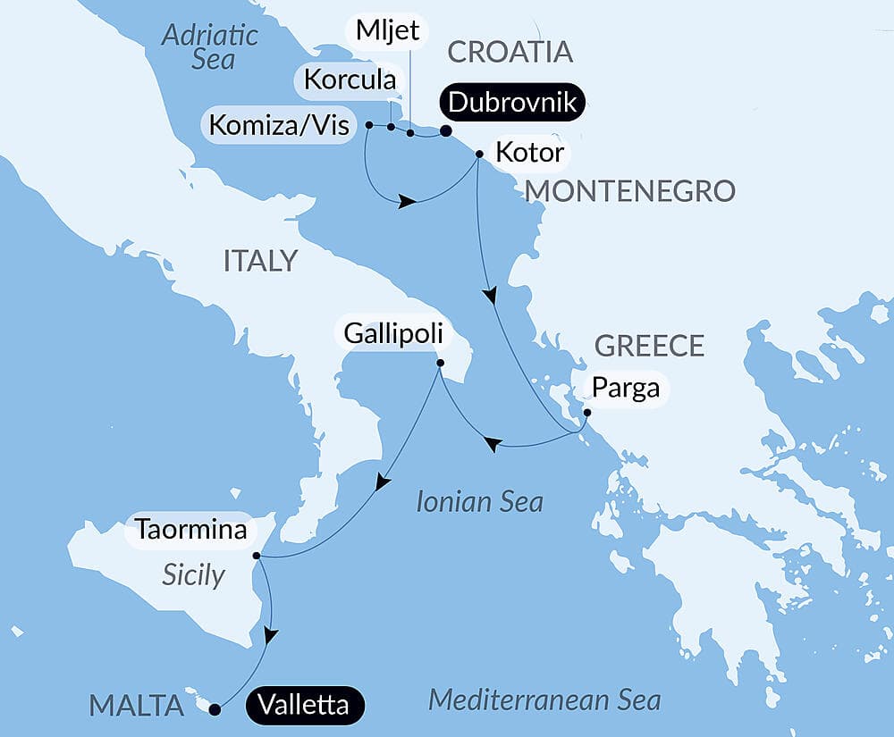 From the Adriatic to the Ionian Sea